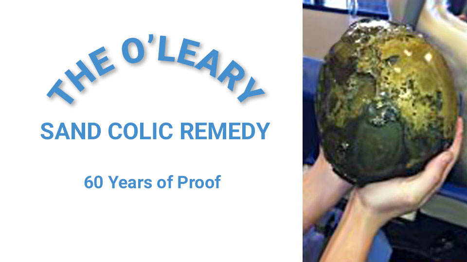 O'Leary Sand Colic Prevension